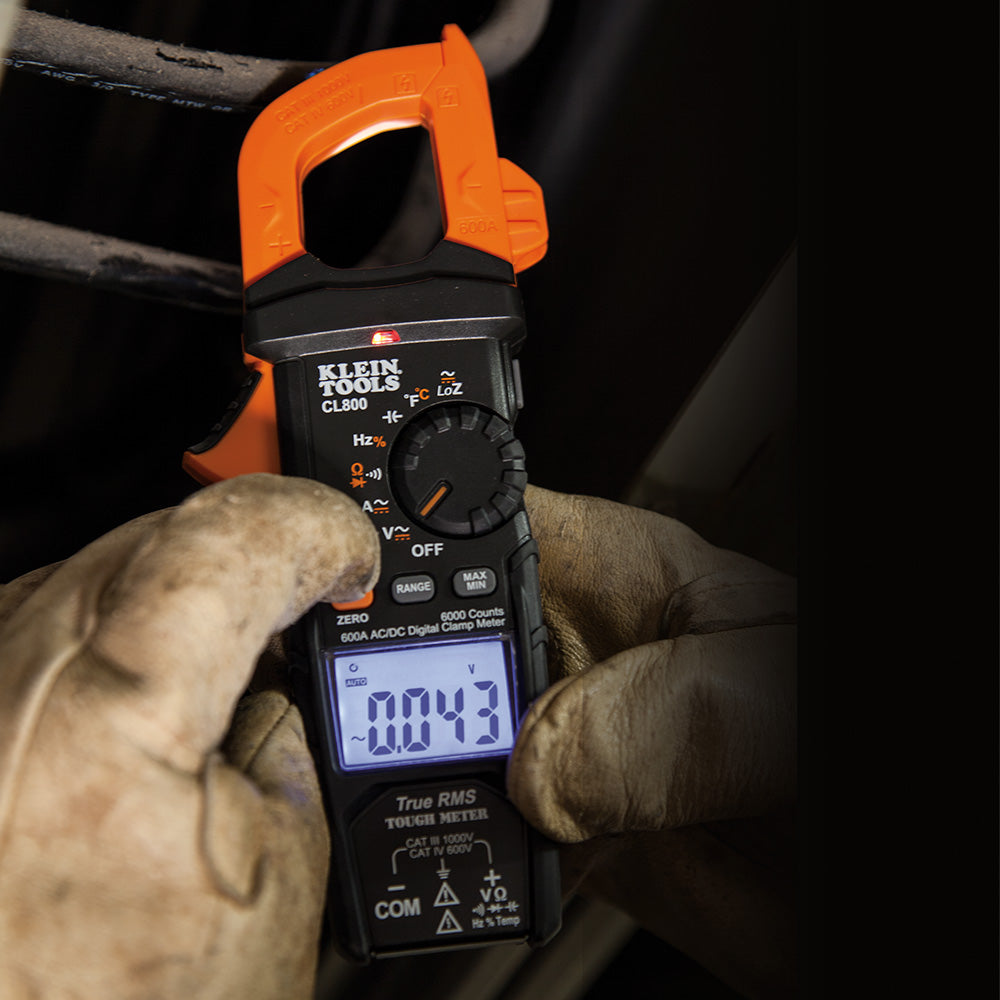 Klein Tools Digital Clamp Meter Auto Ranging TRMS Technology