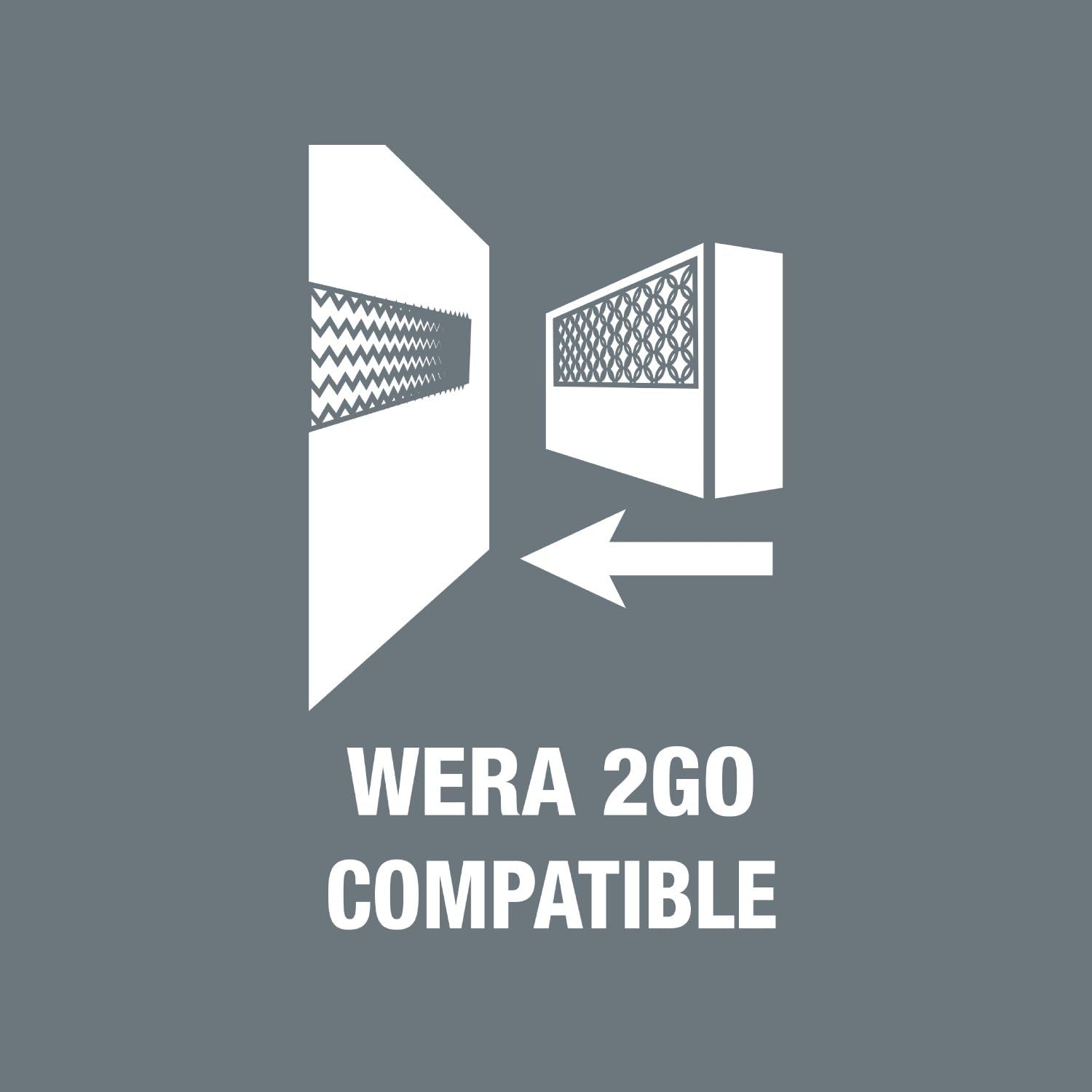 Wera 3/8" HF 8740 B HF Imperial 1 Bit Socket Set - 7 Pc