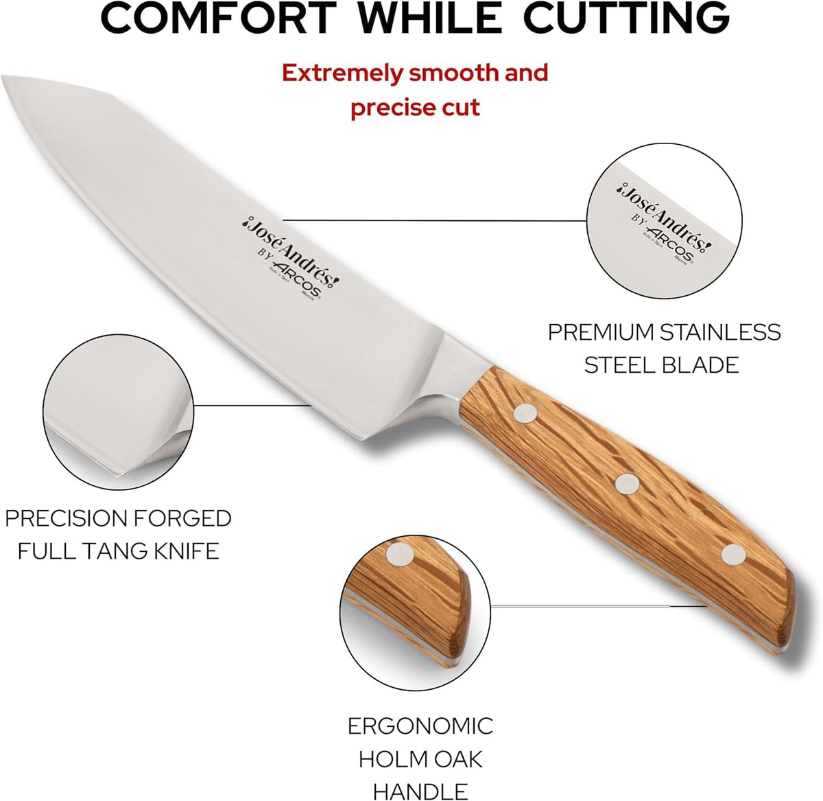 Kit de couteaux de cuisine de départ Arcos José Andrés - 3 pièces