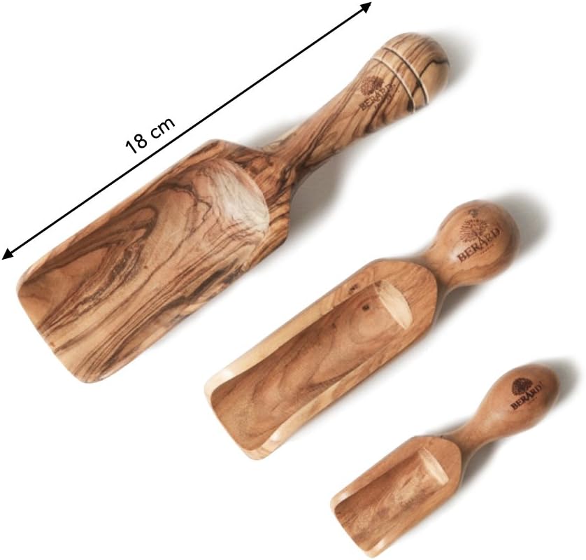 Berard 7" French Olive-Wood Handcrafted Scoop