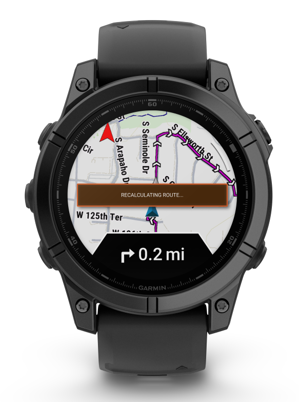 Garmin Fēnix E – 47 mm Slate Gray Steel with Black Silicone Band