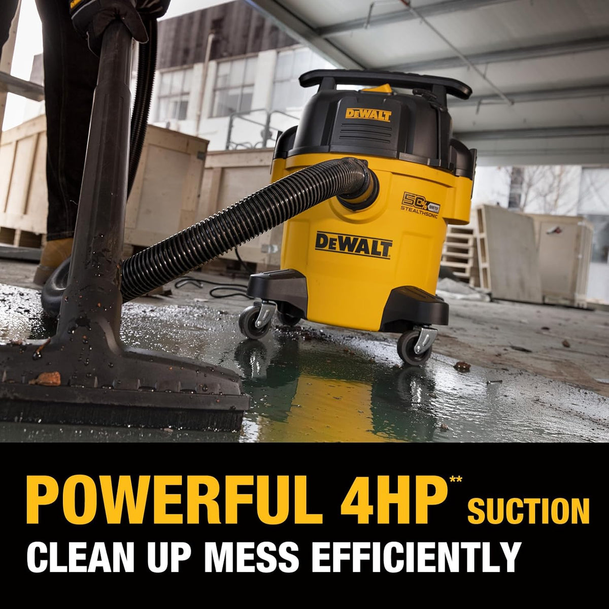 Aspirateur eau et poussière Dewalt StealthSonic Shop 5 gallons