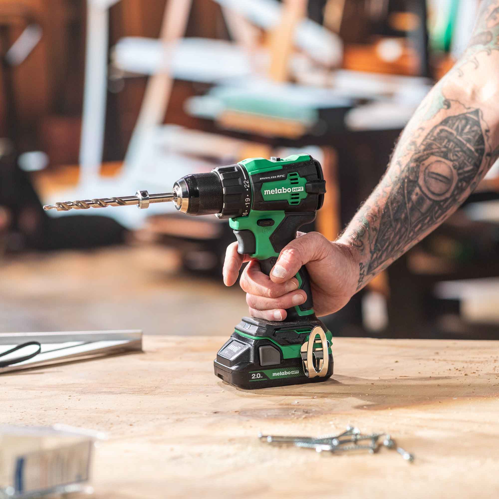 Metabo HPT 18V Multi Volt Cordless Brushless Driver Drill & Impact Driver Combo Kit