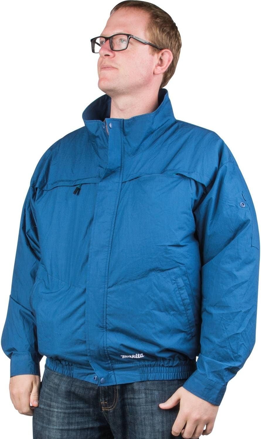 Makita 18V LXT Lithium-Ion Cordless Cotton Fan Jacket - Small - Blue