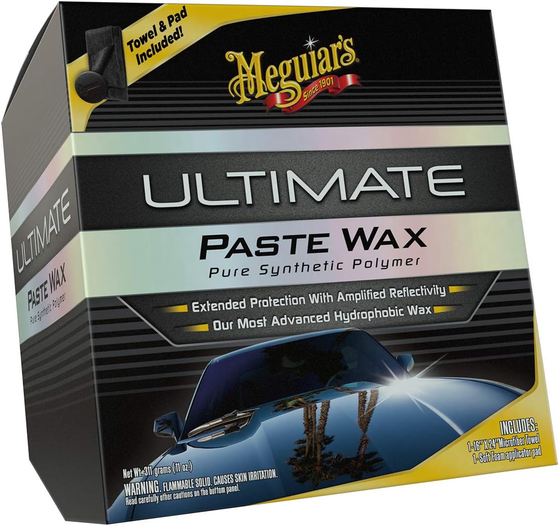 Meguiar's Ultimate Paste Wax - Cire pour voiture de première qualité pour un brillant profond et réfléchissant avec une protection longue durée