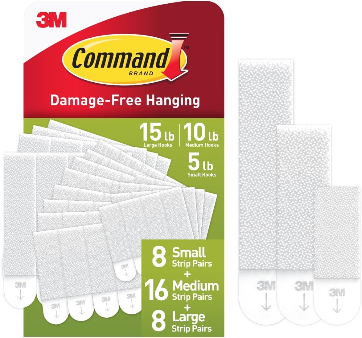 Command Picture Hanging Strips Indoor Use - White