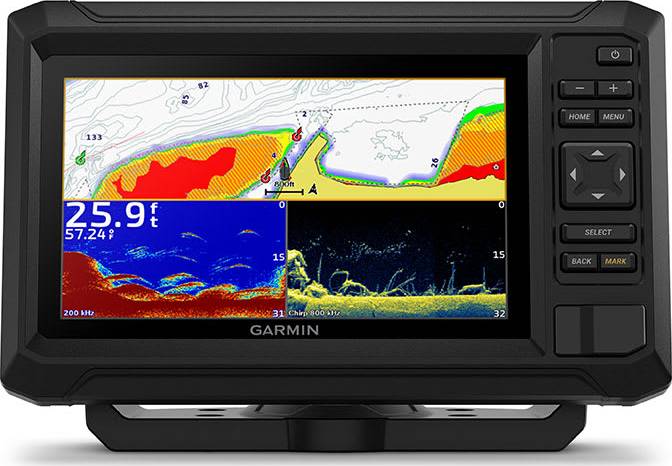 Garmin ECHOMAP UHD2 Chartplotters 55CV with GT20 TM Transducer & Garmin Navionics