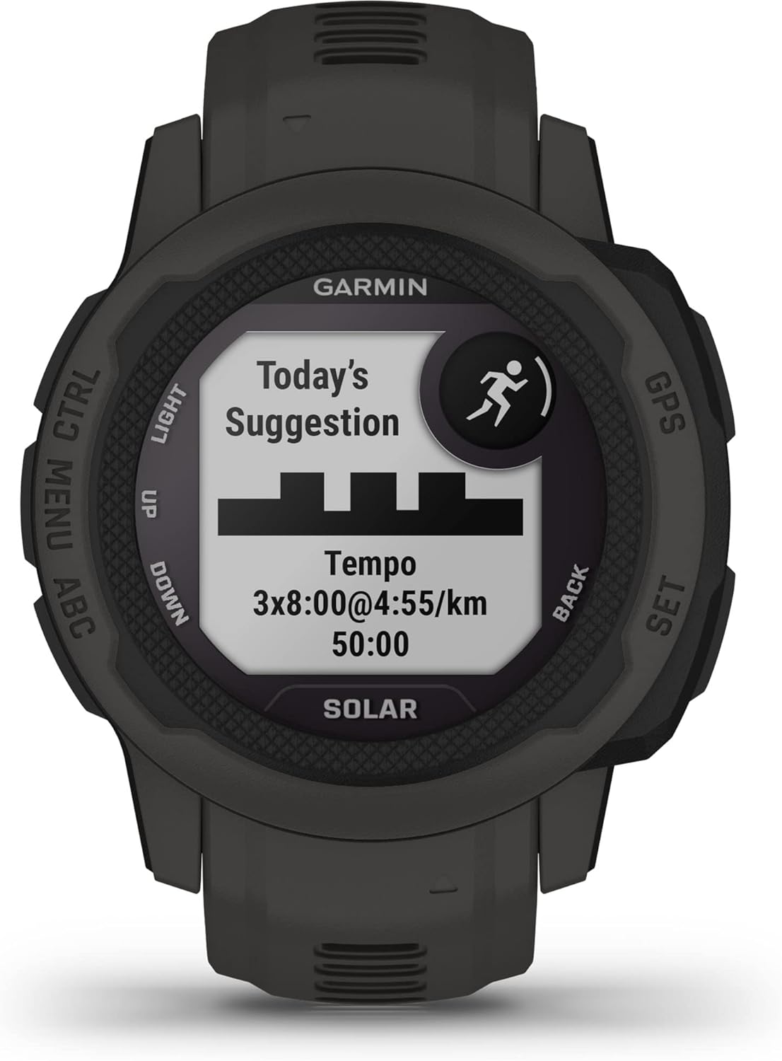 Montre Garmin Instinct 2 Solar - Tactique - 45 mm - Noir