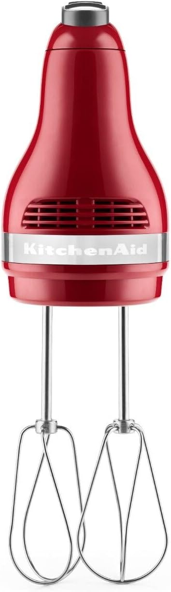 KitchenAid 5 Speed Ultra Power Hand Mixer - Empire Red