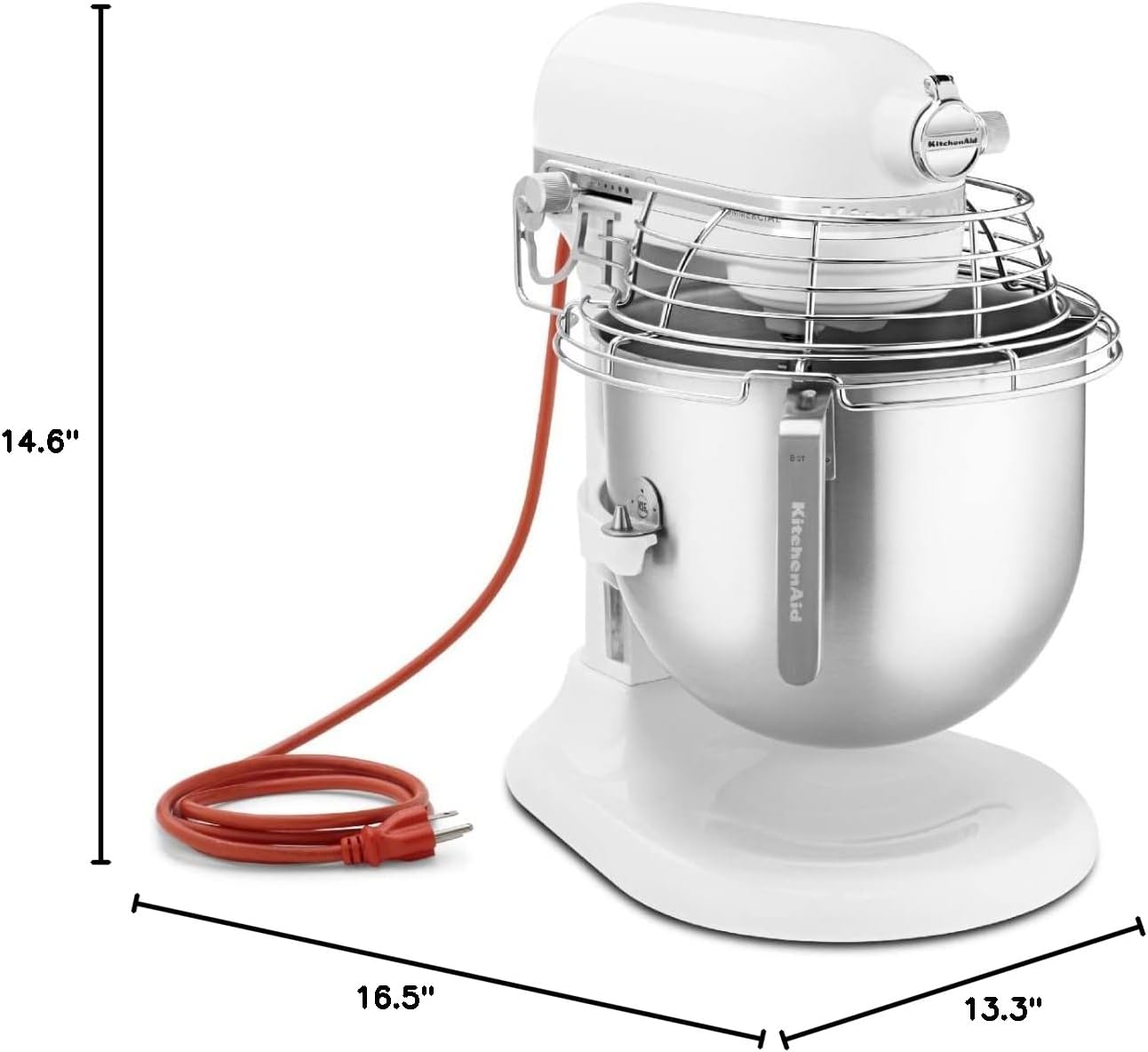 KitchenAid Commercial Series 8 Qt Bowl Lift Stand Mixer - White