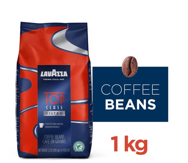 Lavazza Top Class Filter Whole Bean 1kg Bag - Case of 6