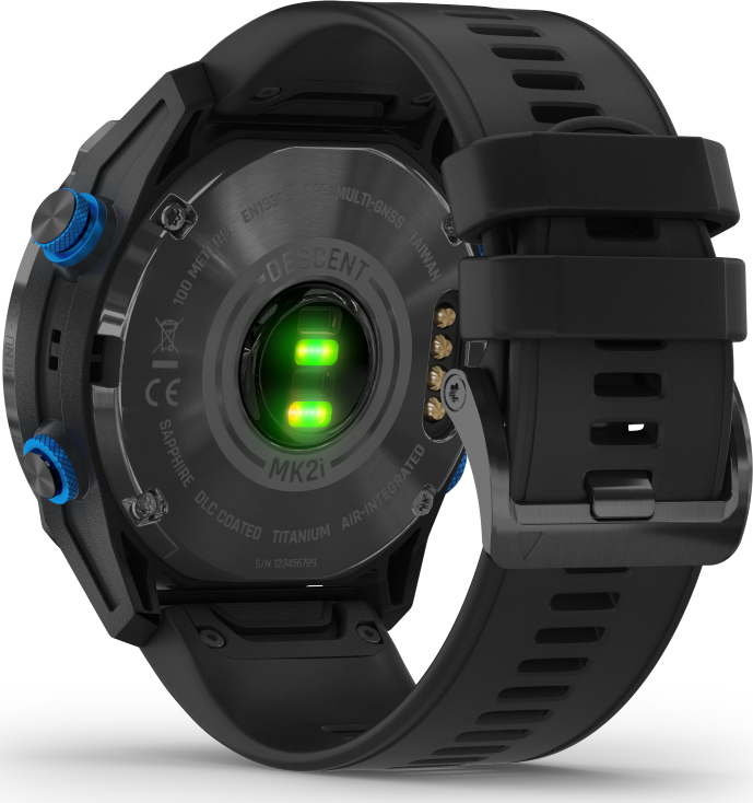 Garmin Descent Mk2i Titanium Bundle T1 Carbongray - Black Band