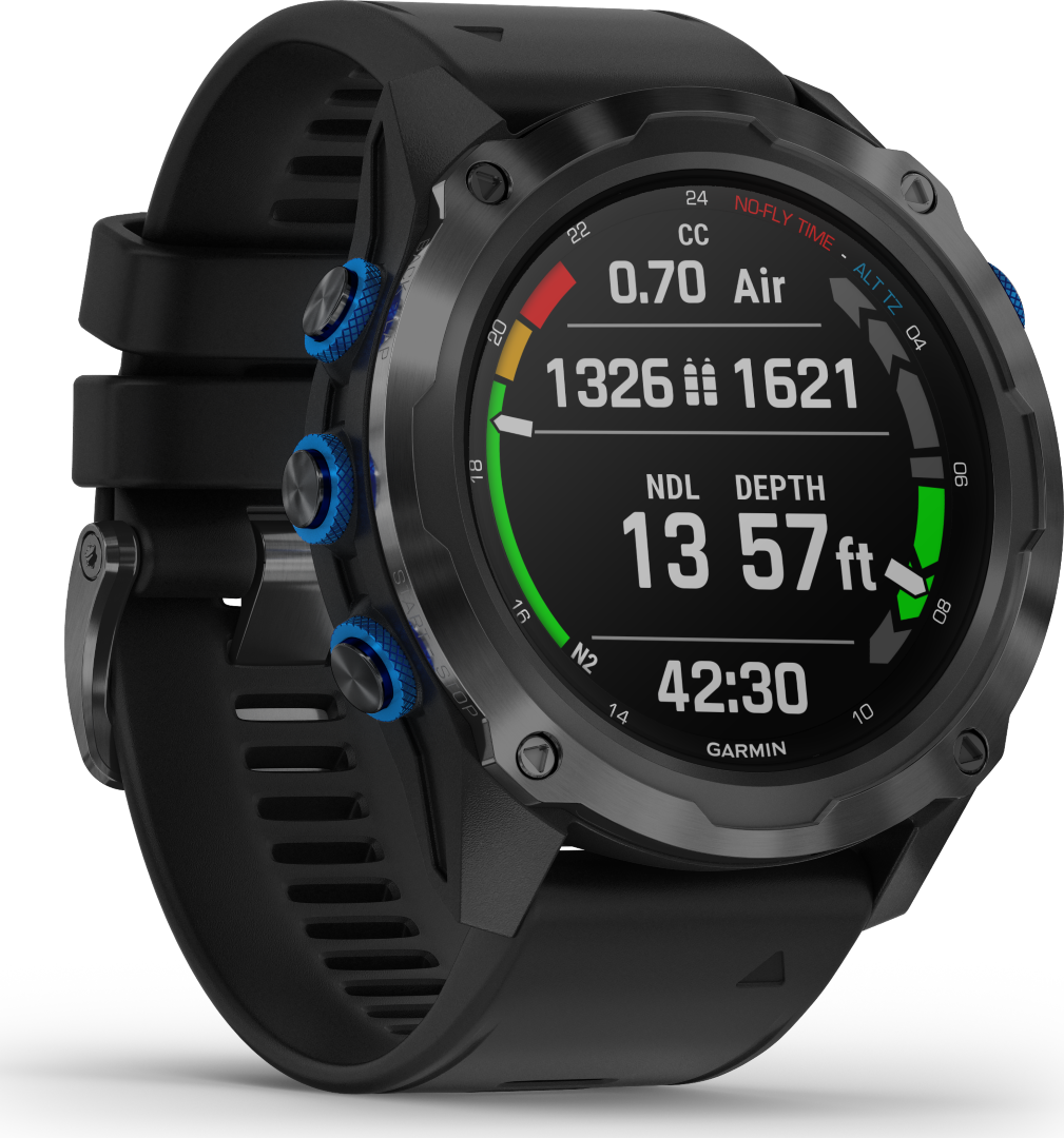 Garmin Descent Mk2i Titanium Bundle T1 Carbongray - Black Band
