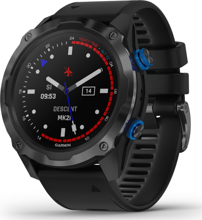 Garmin Descent Mk2i Titanium Carbongray - Black Band