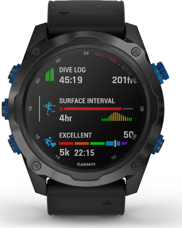 Garmin Descent Mk2i Titanium Carbongray - Black Band