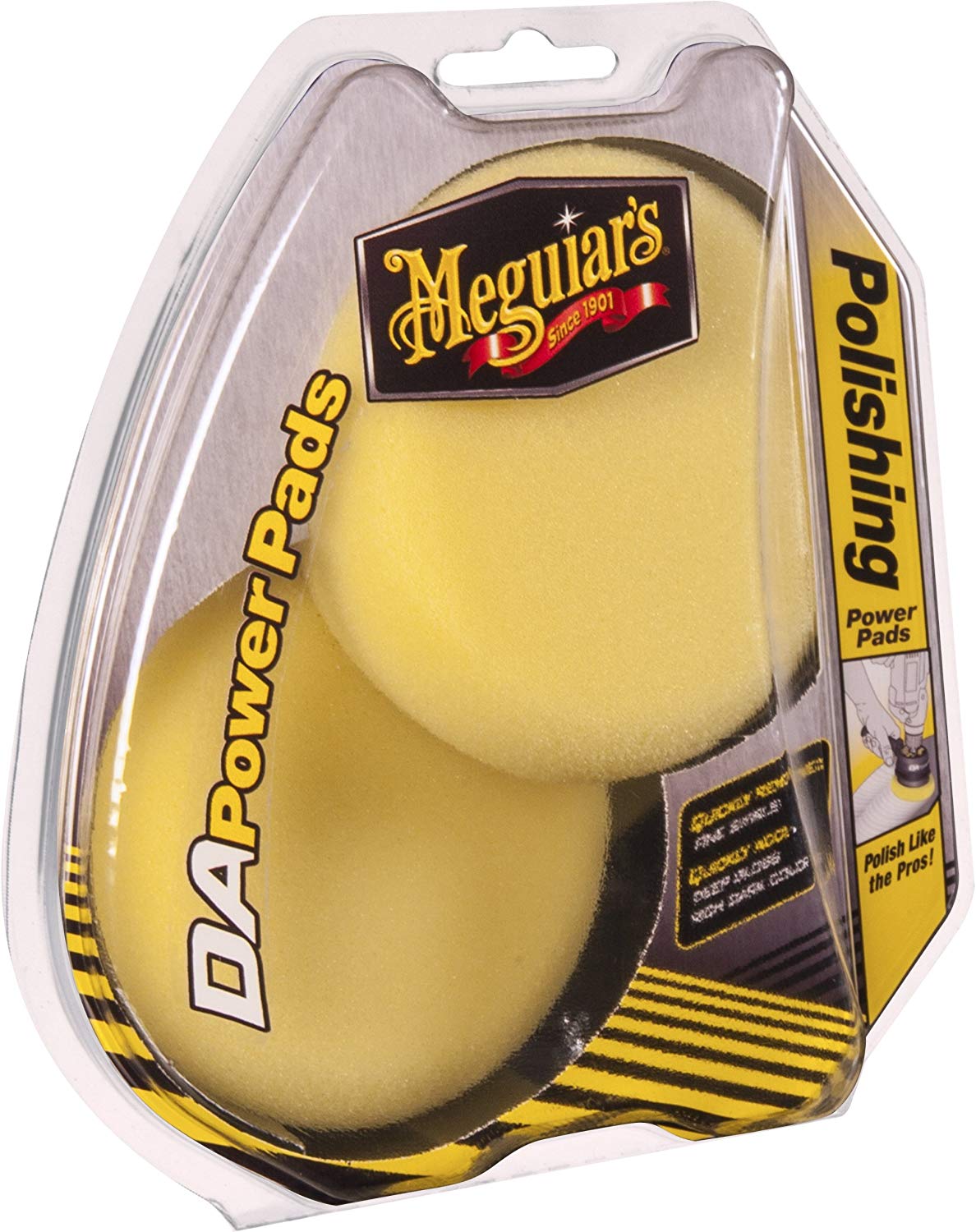 Meguiar's 4" Dual Action Polishing Power Pads Yellow - 2 Pack