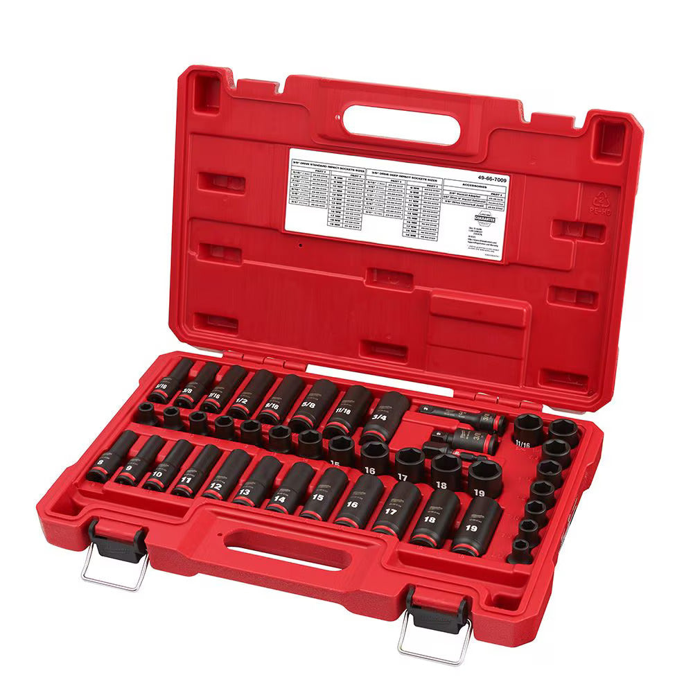 Milwaukee Electric Impact Socket Set - 43 Pcs