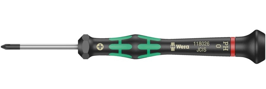 Wera - 2050 PH Screwdriver for Phillips screws for electronic applications, PH 000 x 40 mm