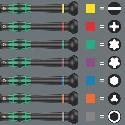 Wera - 2035 Screwdriver for slotted screws for electronic applications, 0.50 x 3 x 80 mm