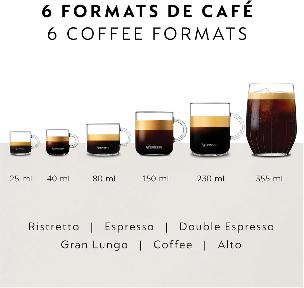 Machine à café et à espresso Nespresso Vertuo Pop+ de Breville - Gris foncé