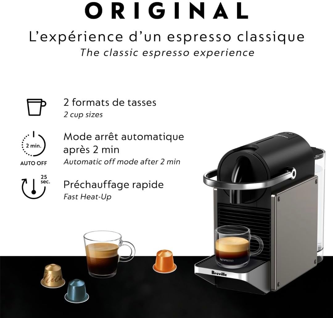 Nespresso Pixie Titan Coffee Machine