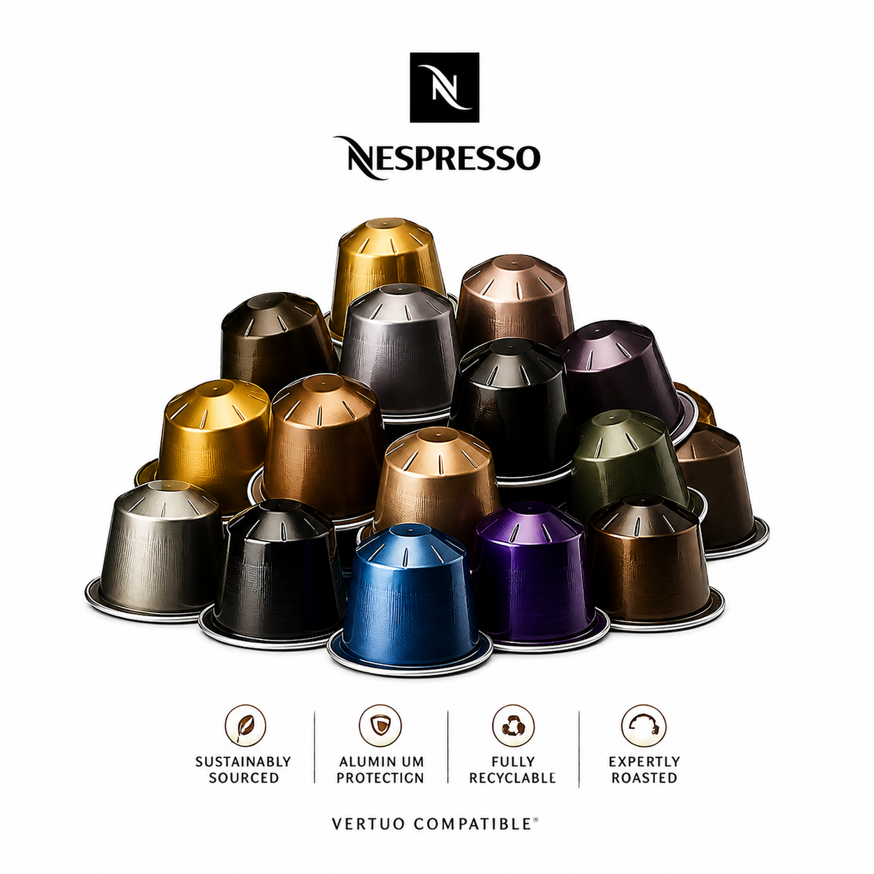 Nespresso Assortment of 20 Original Capsules