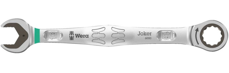 Wera - 6000 Joker Ratcheting combination wrenches, 10 x 159 mm