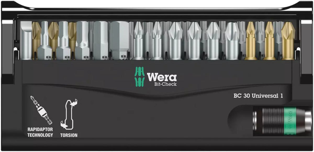 Wera - Bit-Check 30 Universal 1, 30 pieces