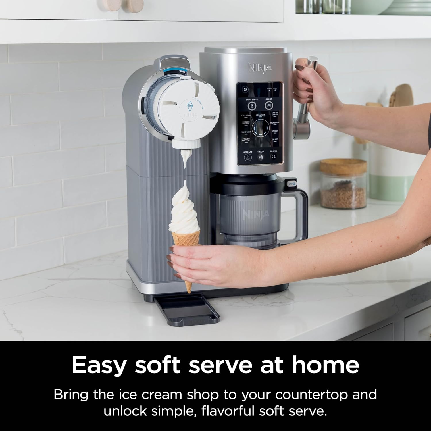 Ninja Swirl CREAMi Soft Serve & Ice Cream Machine