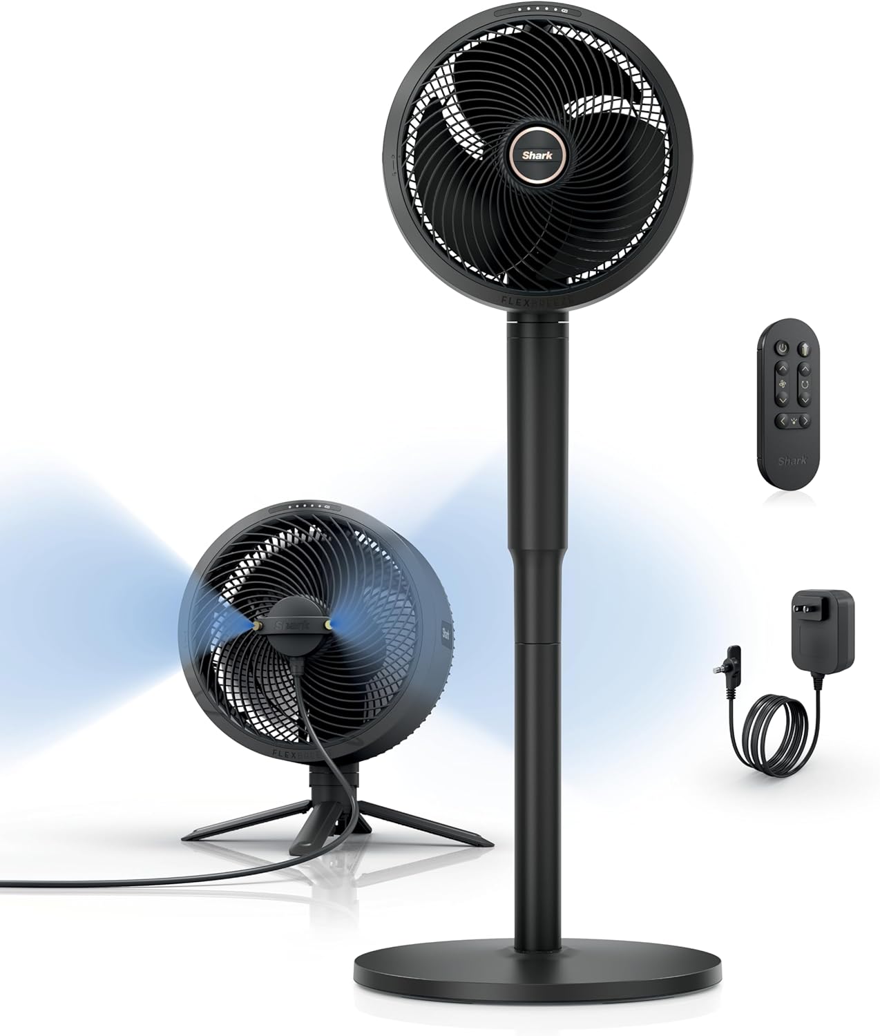 Shark FlexBreeze Fan with InstaCool Mist Attachment - Black