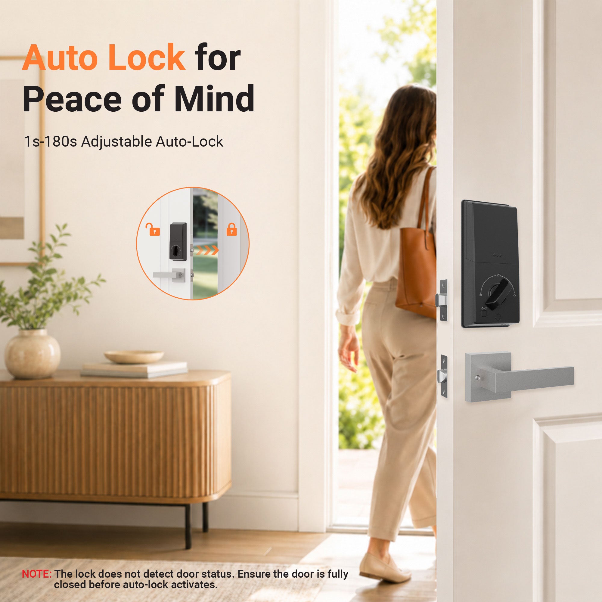 Black & Decker Smart Lock avec poignée d'entrée et passerelle - Argent