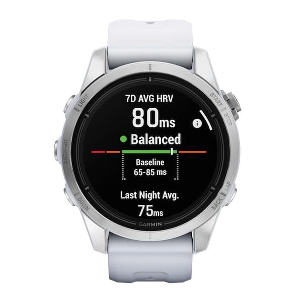 Garmin Epix Pro Gen 2 Standard Edition 42mm - Silver with Whitestone Band