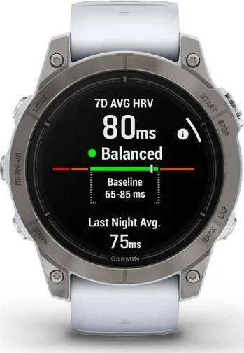 Garmin Epix Pro Gen 2 Sapphire Edition 47mm - Titanium with Whitestone Band