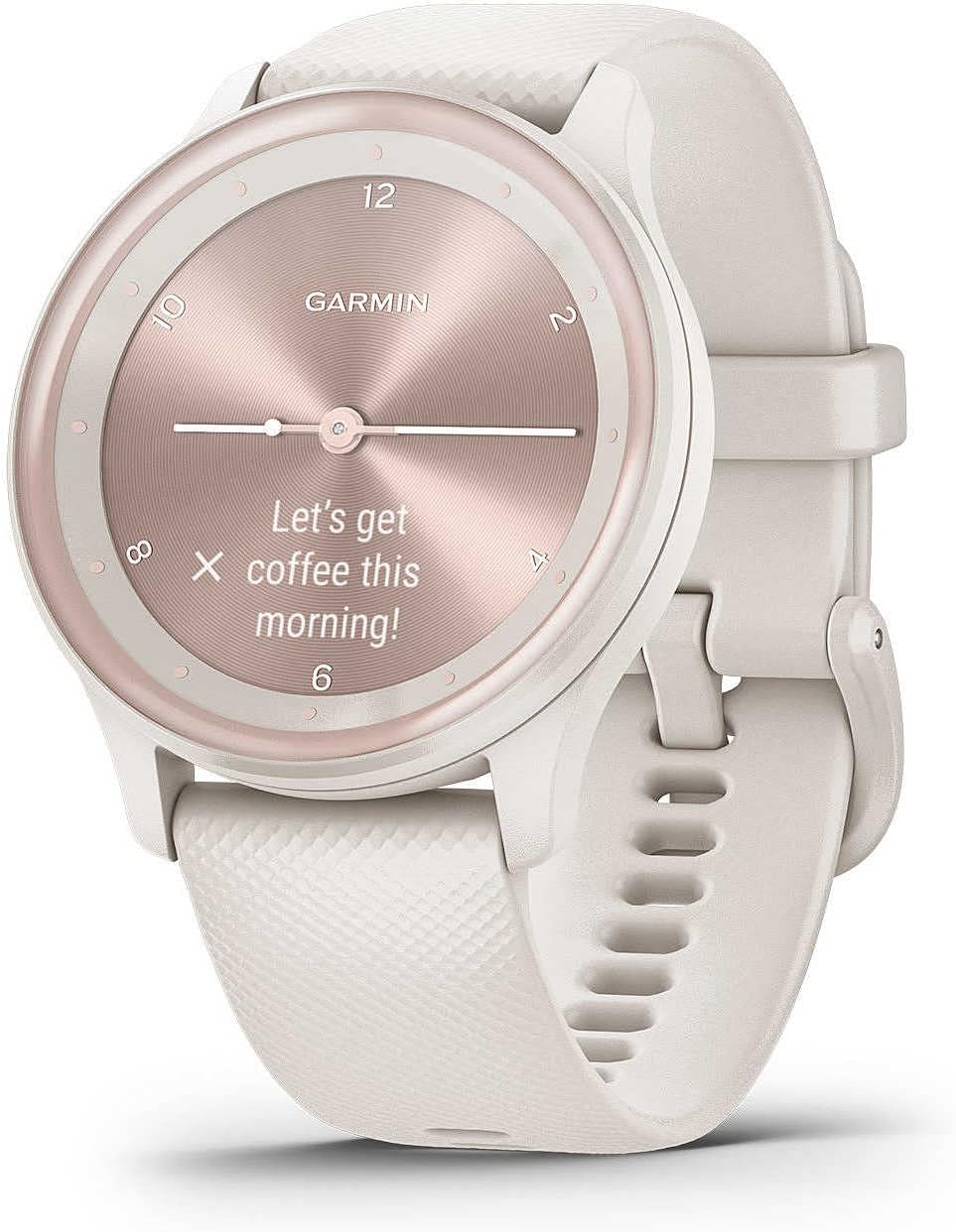 Garmin Vivomove Sport Hybrid Smartwatch - White