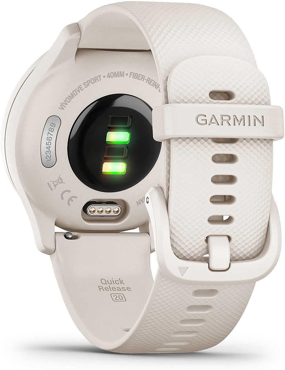 Garmin Vivomove Sport Hybrid Smartwatch - White