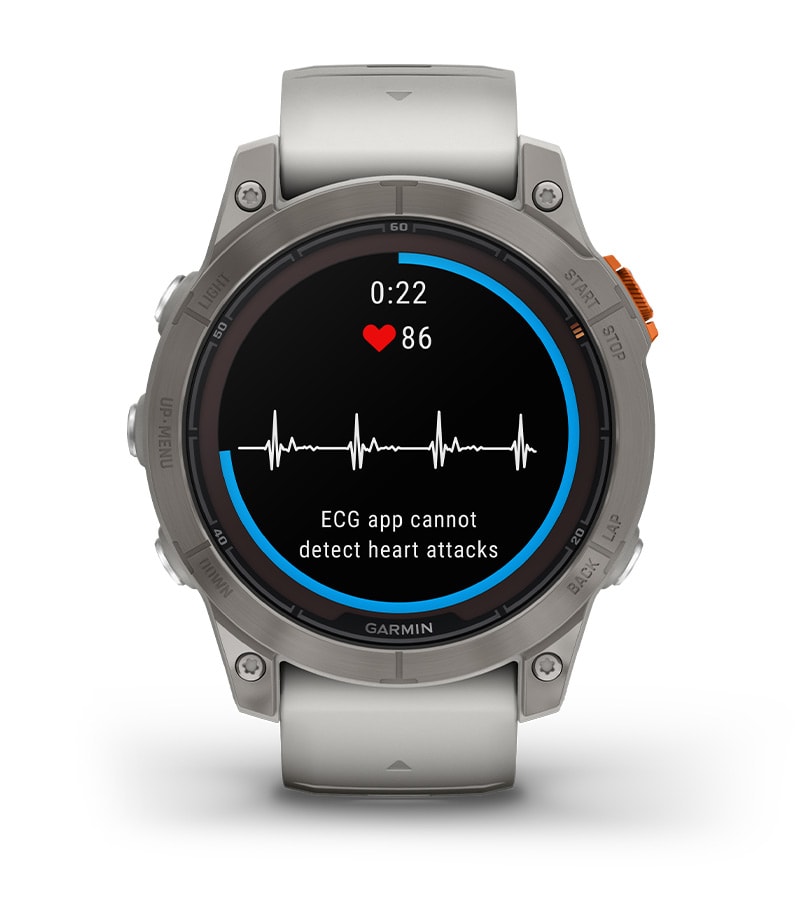 Garmin Fēnix 7 Pro Sapphire Solar Multisport GPS Smartwatch - Fog Gray/Ember Orange