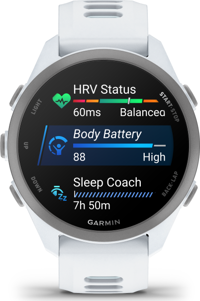 Garmin Forerunner 170 Music - Whitestone Cloud Blue