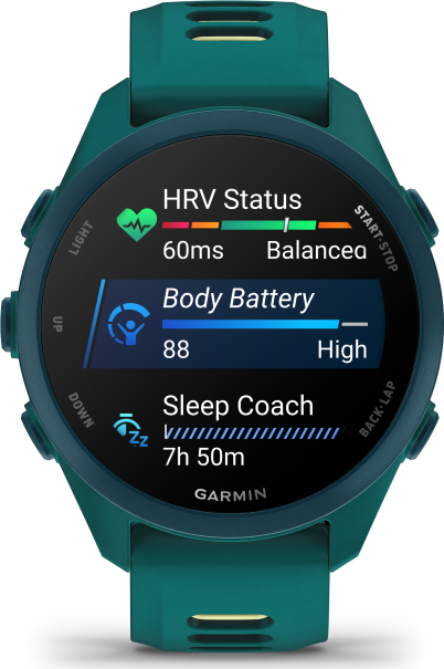 Garmin Forerunner 170 Music - Teal Green Citron