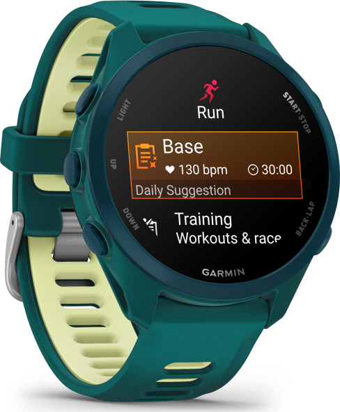 Garmin Forerunner 170 Music - Teal Green Citron