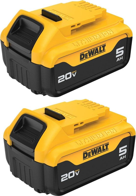 Dewalt 20V Max XR 5.0Ah Lithium Ion Battery - 2pack