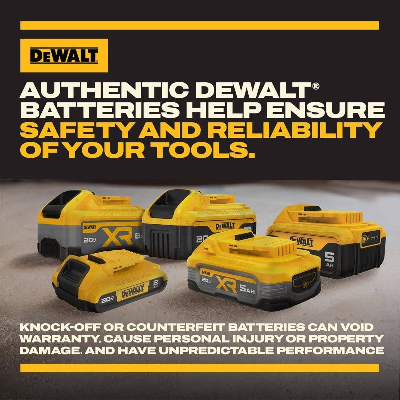Dewalt 20V Max XR 5.0Ah Lithium Ion Battery - 2pack