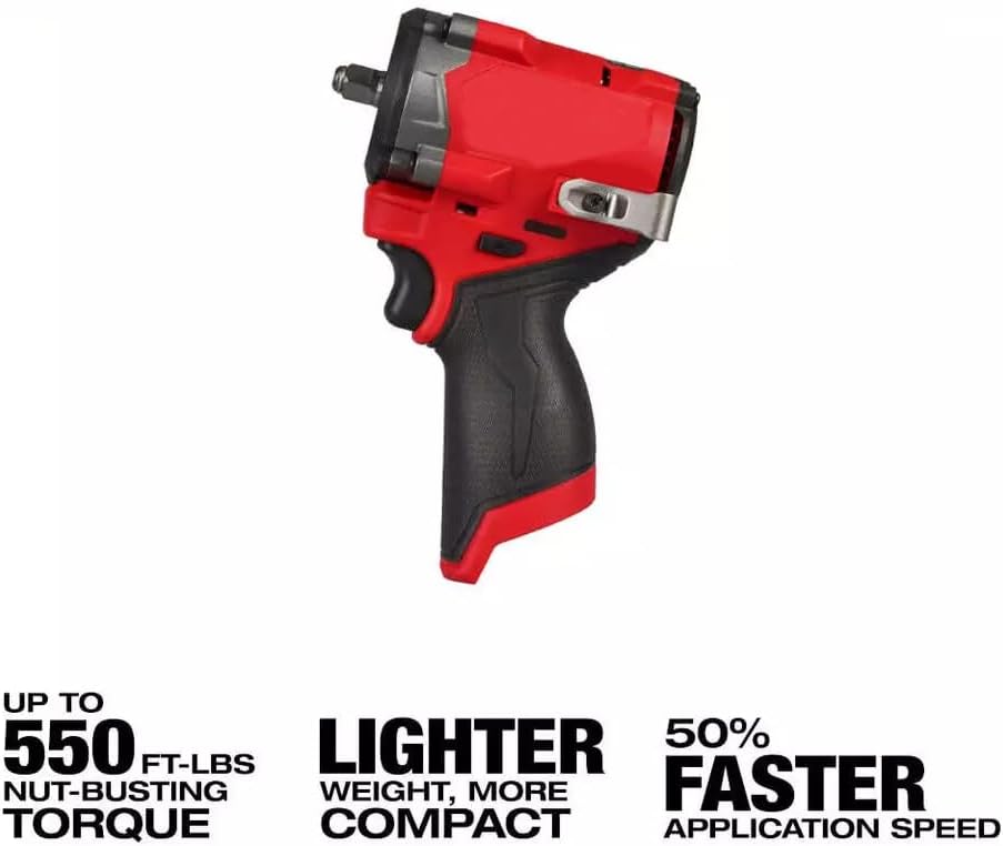 Milwaukee Electric M12 Fuel 3/8" Stubby Impact Wrench