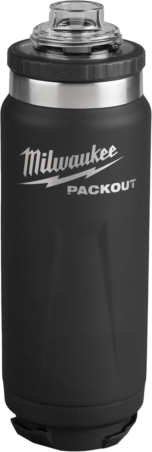 Milwaukee Packout 24OZ Insulated Bottle CL - Black