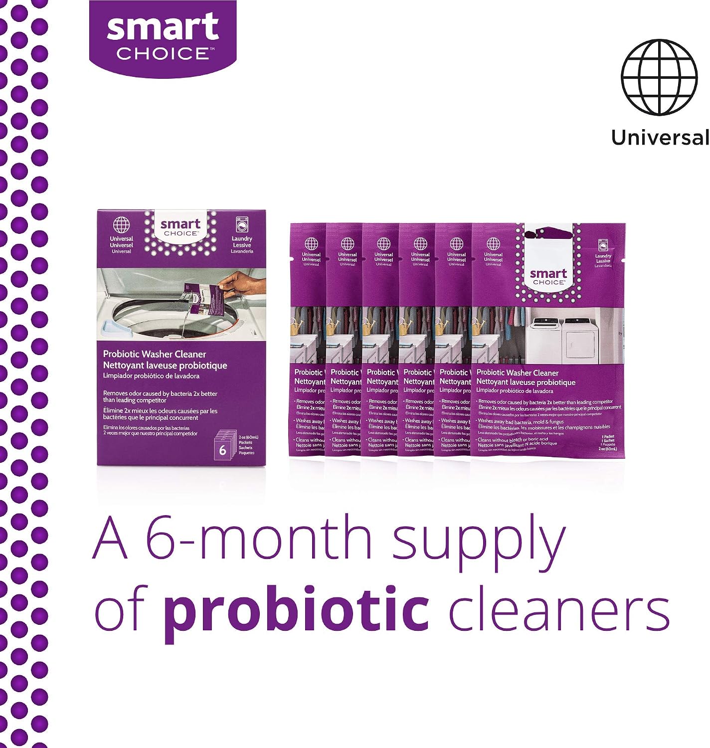 Frigidaire Smart Choice Probiotic Washer Cleaner - 6 Pack