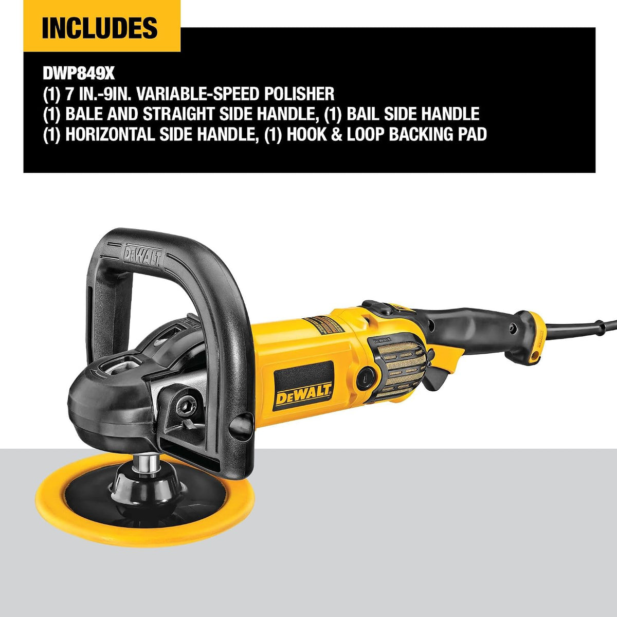 Dewalt Buffer Polisher 7-9" 12 Amp Variable Speed Corded