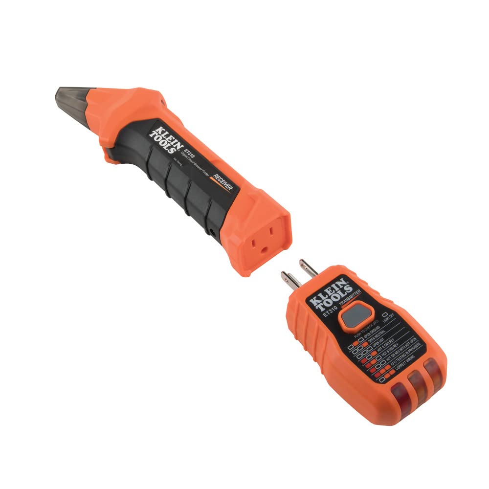 Klein Tools AC Circuit Breaker Finder Kit with Electric Tester Leads Adapters in a Case