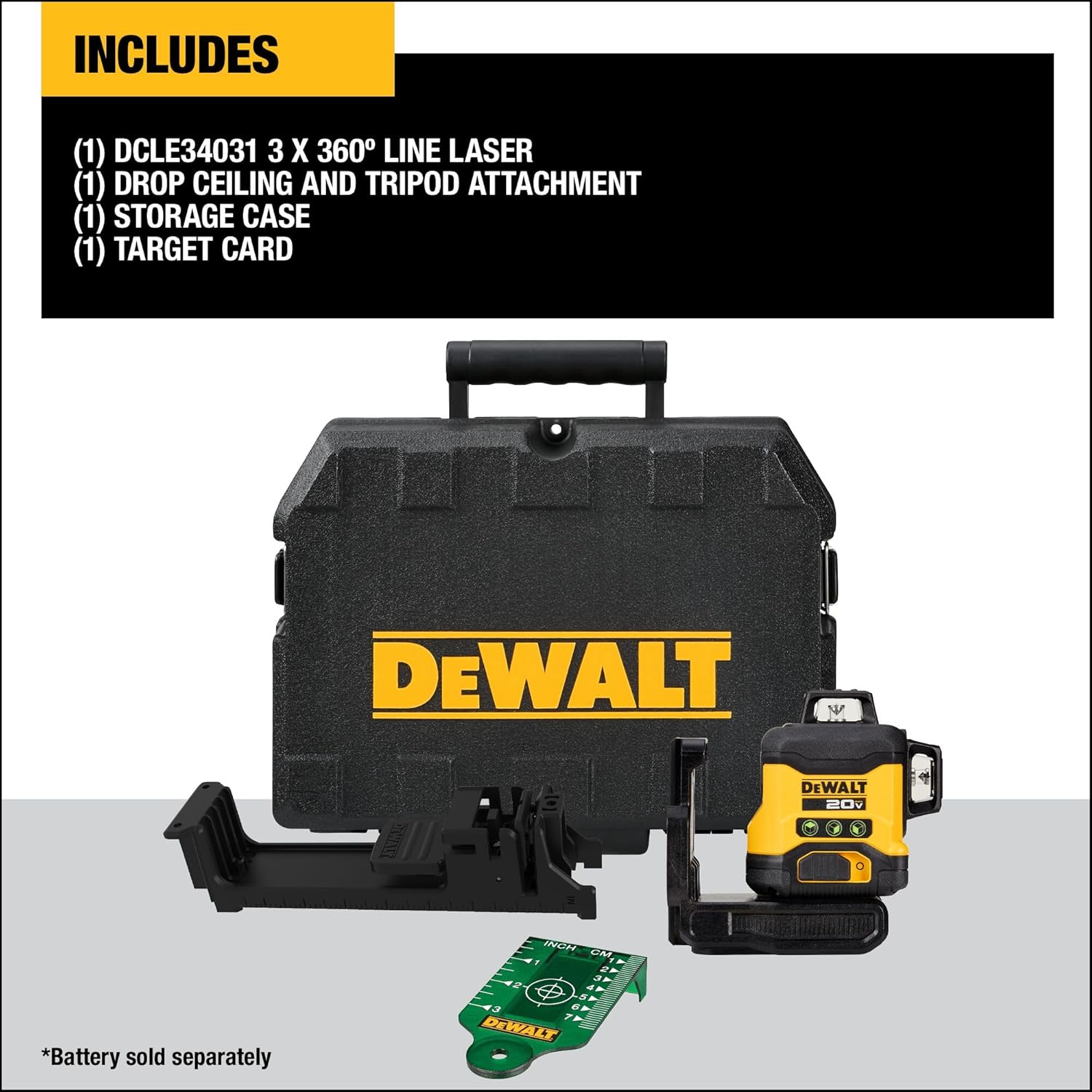 Dewalt 20V Max Laser Level - Bare Tool Only - Green