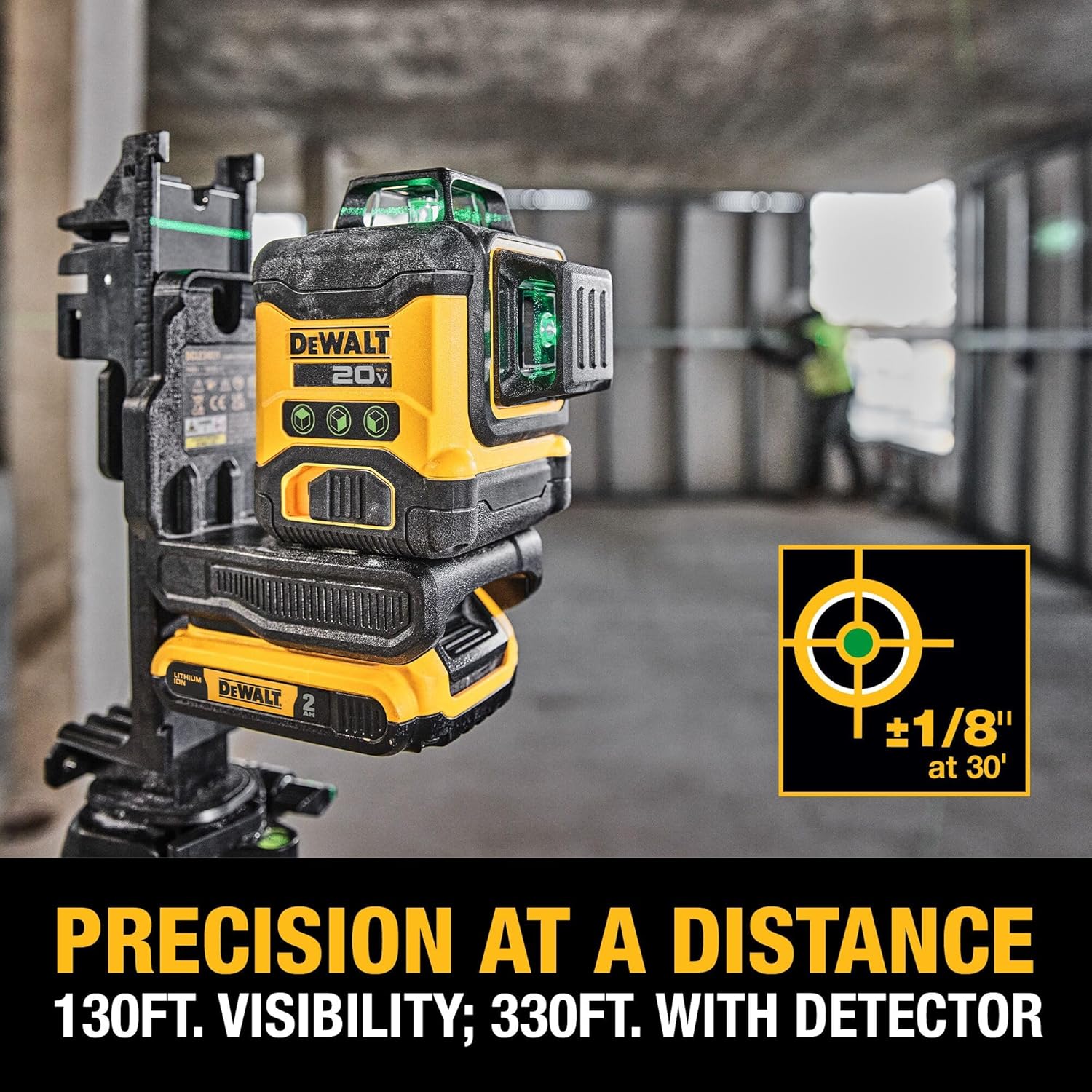 Dewalt 20V Max Laser Level - Bare Tool Only - Green