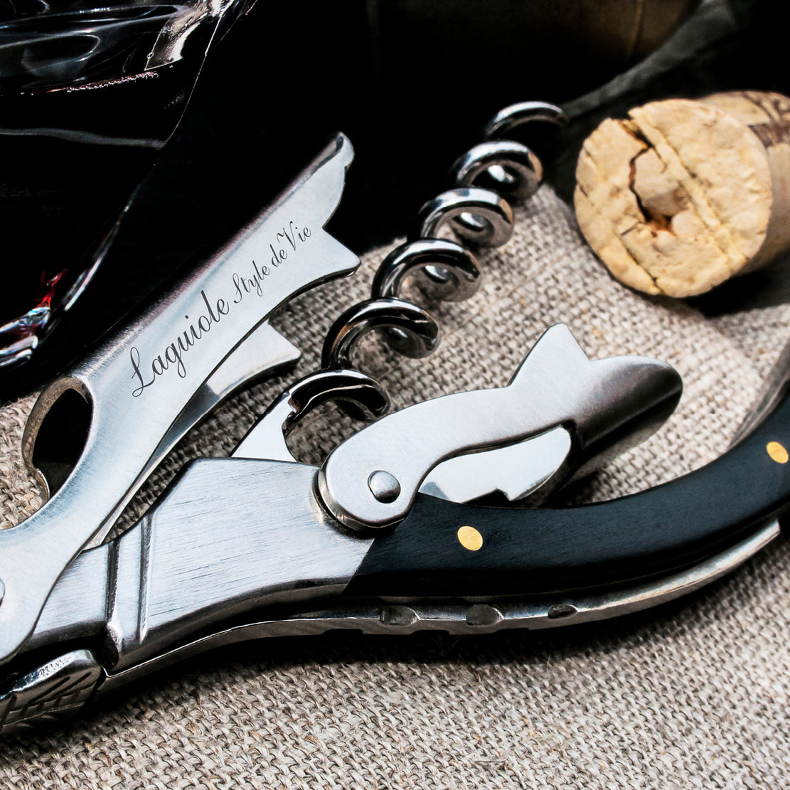 Laguiole Luxury Line Black Corkscrew