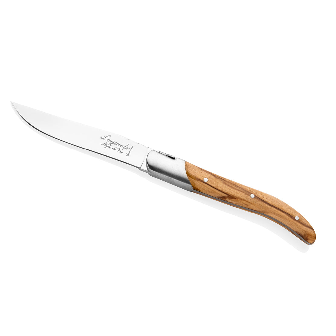 Laguiole Luxury Line Steak Knives Set of 6 - Olive Wood